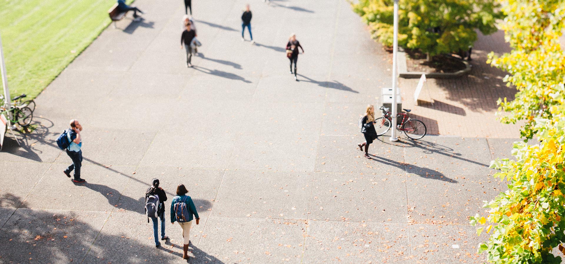 IVC students walking on campus